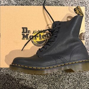 Dr. Martens Black Leather Lace-Up Boots